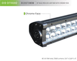 DV8 Offroad Chrome Series 12in Light Bar 72W Flood/Spot 3W LED