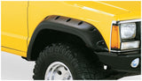 Bushwacker 84-01 Jeep Cherokee Cutout Style Flares 4pc Fits 2-Door Sport Utility Only - Black