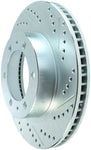 StopTech Select Sport 12-14 Toyota FJ Cruiser SportStop Slotted & Drilled Front Left Rotor
