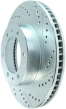 StopTech Select Sport 12-14 Toyota FJ Cruiser SportStop Slotted & Drilled Front Left Rotor