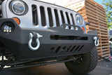 DV8 Offroad 07-18 Wrangler JK FS-17 Mid Length Steel Front Bumper w/ Fog Lights