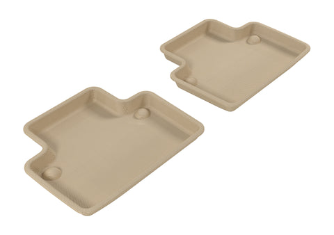 3D MAXpider 2003-2014 Volvo XC90 Kagu 2nd Row Floormats - Tan