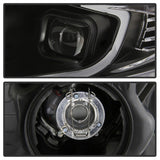 xTune 09-14 Acura Projector Headlights - Light Bar DRL - Black (PRO-JH-ATSX09-LB-BK)