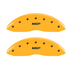 MGP 4 Caliper Covers Engraved Front & Rear MGP Yellow Finish Black Char 2004 Mercury Marauder