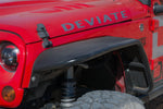 DV8 Offroad 07-18 Jeep Wrangler JK Front & Rear Flat Tube Fenders