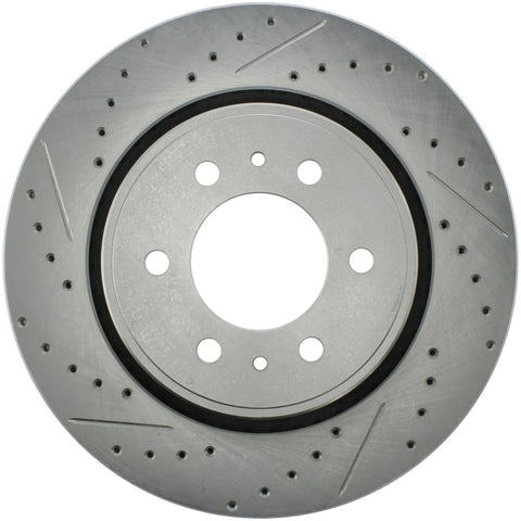 StopTech 07-17 Lincoln Navigator / Ford Expedition Sport Slotted & Drilled Right Front Brake Rotor