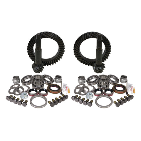 Yukon Gear & Install Kit Package for Jeep JK Rubicon w/D44 Front & Rear in a 4.56 Ratio