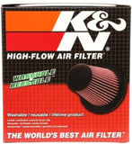 K&N Universal Chrome Round Tapered Air Filter 6in Flange ID x 7.5in Base OD x 5.875in Top OD x 6in H