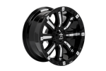 RBP 94R 20x10 6x135 BP / 5.5 BS 0mm Offset 87mm CB (Hub Centric) Black w/Chrome Inserts Wheel