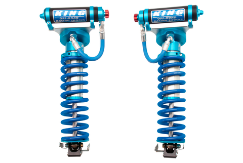 King Shocks 2005+ Ford F-250 4WD Front 3.0 Dia Remote Res Coilover Conv w/Adjuster (Pair)