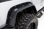Lund 07-17 Jeep Wrangler FX-Flat Smooth Elite Series Fender Flares w/Black Bolts - Black (4 Pc.)