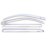 AVS 11-16 Hyundai Elantra (Excl. GT) Ventvisor Front & Rear Window Deflectors 4pc - Chrome