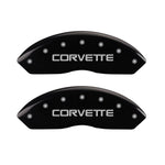 MGP 4 Caliper Covers Engraved F & R C4/Corvette Black Finish Silver Char 1988 Chevrolet Corvette