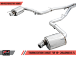 AWE Tuning 15+ Dodge Challenger 5.7 Touring Edition Exhaust - Resonated - Stock Tips