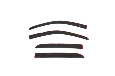 AVS 16-18 Dodge RAM 1500 Crew Cab Color Match Ventvisor 4pc - Brilliant Black Crystal Perlcoat