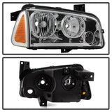 xTune 05-10 Dodge Charger 4pc OEM Style Halogen Headlights w/Corner - Chrome (HD-JH-DCH05-SET-C)