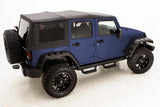 Lund 07-17 Jeep Wrangler RX-Rivet Smooth Elite Series Fender Flares w/SS Bolts - Black (4 Pc.)
