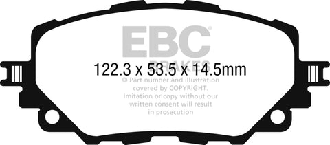 EBC 15-17 Mazda Miata MX-5 Yellowstuff Front Brake Pads