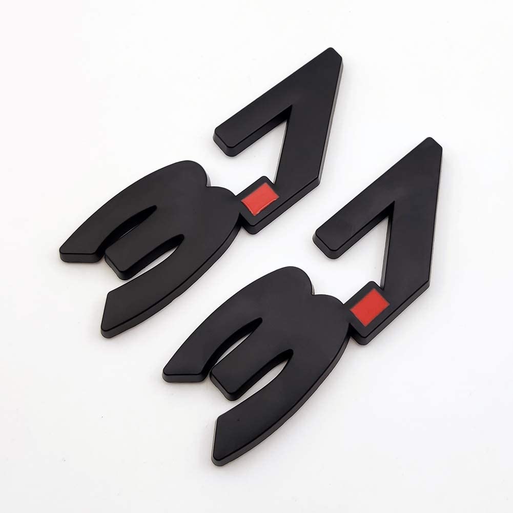 3.7 Fender Emblems (Black or Chrome) – Auto Mafia Racing