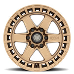 ICON Raider 17x8.5 6x135 6mm Offset 5in BS Satin Brass Wheel