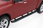 Lund 07-17 Chevy Silverado 1500 Crew Cab (Excl. 11-17 Diesel Model) 5in. Oval Bent Nerf Bars - Black