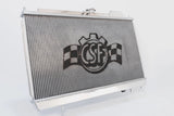 CSF 01-07 Mitsubishi Evo 7/8/9 Full Size Slim Radiator w/12in Fan & Shroud/-16AN & Slip-On Fittings