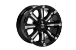 RBP 94R 20x10 6x135 BP / 5.5 BS 0mm Offset 87mm CB (Hub Centric) Black w/Chrome Inserts Wheel