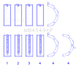 King Ford EcoBoost 3.5L / 3.7L V6(Size STD) Performance Main Bearing Set