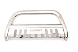 Lund 07-17 Jeep Wrangler Bull Bar w/Light & Wiring - Polished