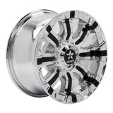 RBP 94R 18x10 8x170 BP / 5.5 BS 0mm Offset 129mm CB (Hub Centric) Chrome w/Black Inserts Wheel