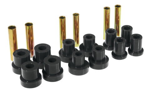 Prothane GM Front Spring & Shackle Bushings - Black