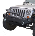 DV8 Offroad 07-18 Wrangler JK FS-19 Mid Length Steel Front Bumper w/ Fog Lights