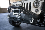 DV8 Offroad 07-18 Jeep Wrangler JK FS-16 Steel Stubby Front Bumper w/ Fog Lights