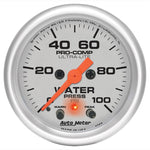 Autometer Ultra-Lite 2-1/16in 0-100PSI Electronic Water Pressure Gage