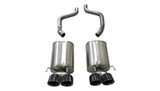 Corsa 05-08 Chevrolet Corvette (C6) 6.0L/6.2L Black Xtreme Axle-Back Exhaust w/4.5in Tips