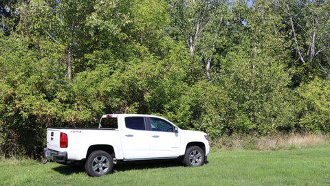 Corsa 2017 Chevy Colorado 3.6L Crew Cab Sport Cat-Back System Single Rear Exit Polished Tips