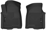 Husky Liners 2019 Chevy Silverado 1500 Crew Cab X-Act Contour Front Black Floor Liners