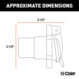 Curt Replacement OE 7-Way RV Blade Socket (Plugs into USCAR)