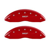 MGP 4 Caliper Covers Engraved Front & Rear MGP Red Finish Silver Characters 2016 Acura RDX