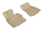 3D MAXpider 2008-2011 Lexus LS600HL Kagu 1st Row Floormat - Tan