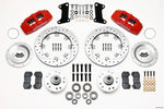 Wilwood Dynapro 6 Front Hub Kit 12.19in Drill-Zinc Red 67-69 Camaro 64-72 Nova Chevelle