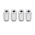 McGard Hex Lug Nut (Cone Seat) M12X1.75 / 13/16 Hex / 1.815in. Length (4-Pack) - Chrome