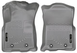 Husky Liners 2018 Toyota Tacoma Double Cab WeatherBeater Grey Front Floor Liners