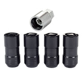 McGard Wheel Lock Nut Set - 4pk. (Cone Seat) M14X1.5 / 21mm & 22mm Dual Hex / 1.965in. L - Black