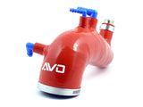 AVO Induction Red Silicone Turbo Inlet - 2008+ Subaru STI