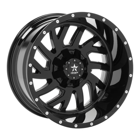 RBP 65R Glock 22x12 8x170 BP / 4.75 BS -44mm Offset 129mm CB (Hub Centric) Gloss Black Wheel