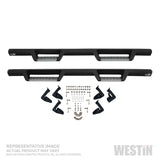 Westin 07-21 Toyota Tundra DC HDX Stainless Drop Nerf Step Bars - Tex. Blk