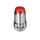 McGard SplineDrive Lug Nut (Cone Seat) 1/2-20 / 1.60in. Length (Box of 50) - Red Cap (Req. Tool)