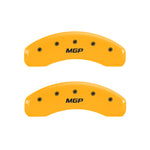 MGP 4 Caliper Covers Engraved Front & Rear MGP Yellow Finish Black Characters 2009 Ford F-150