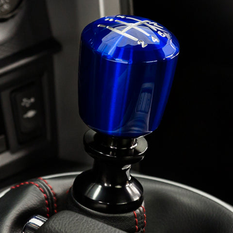 Raceseng Ashiko Shift Knob (Gate 3 Engraving) M12x1.25mm Adapter - Blue Translucent